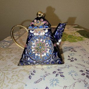 Vintage Cloisonne Teapot Ornament